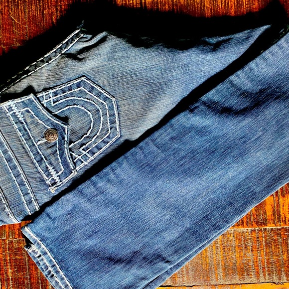 True Religion Ice Wash Straight Leg Jeans - Picture 13 of 14